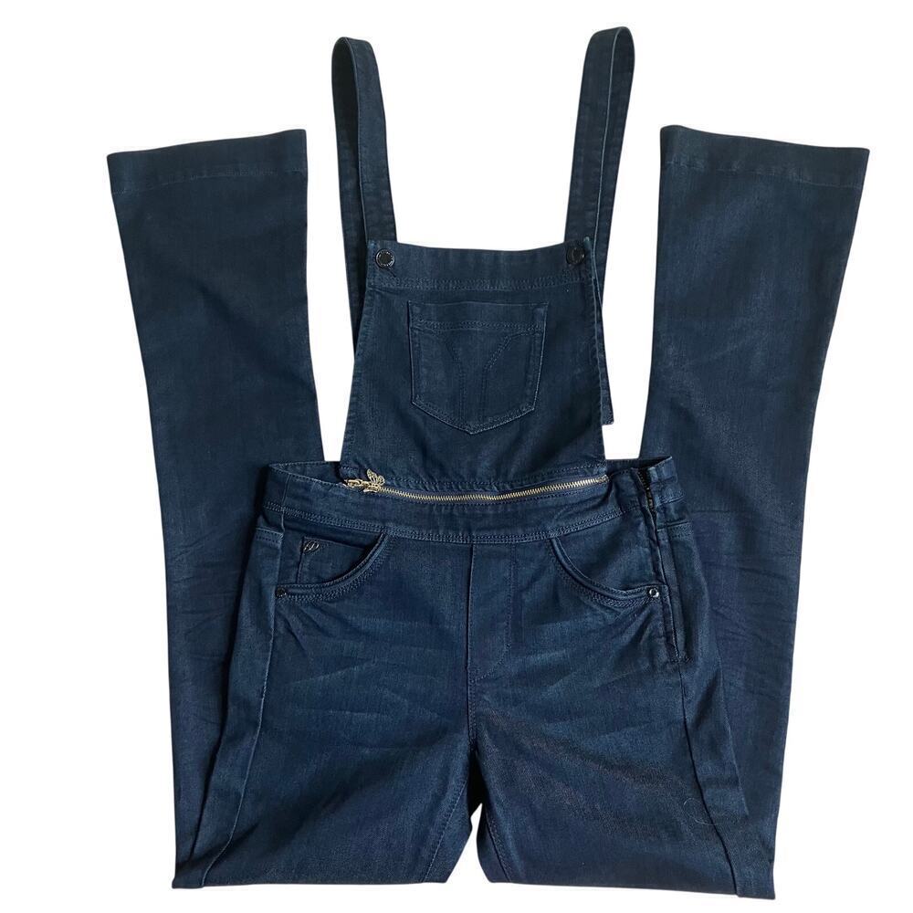 Miss Sixty Sz XS Denim Overall Open Back Removable Bib Style Top Indigo Wash NWT